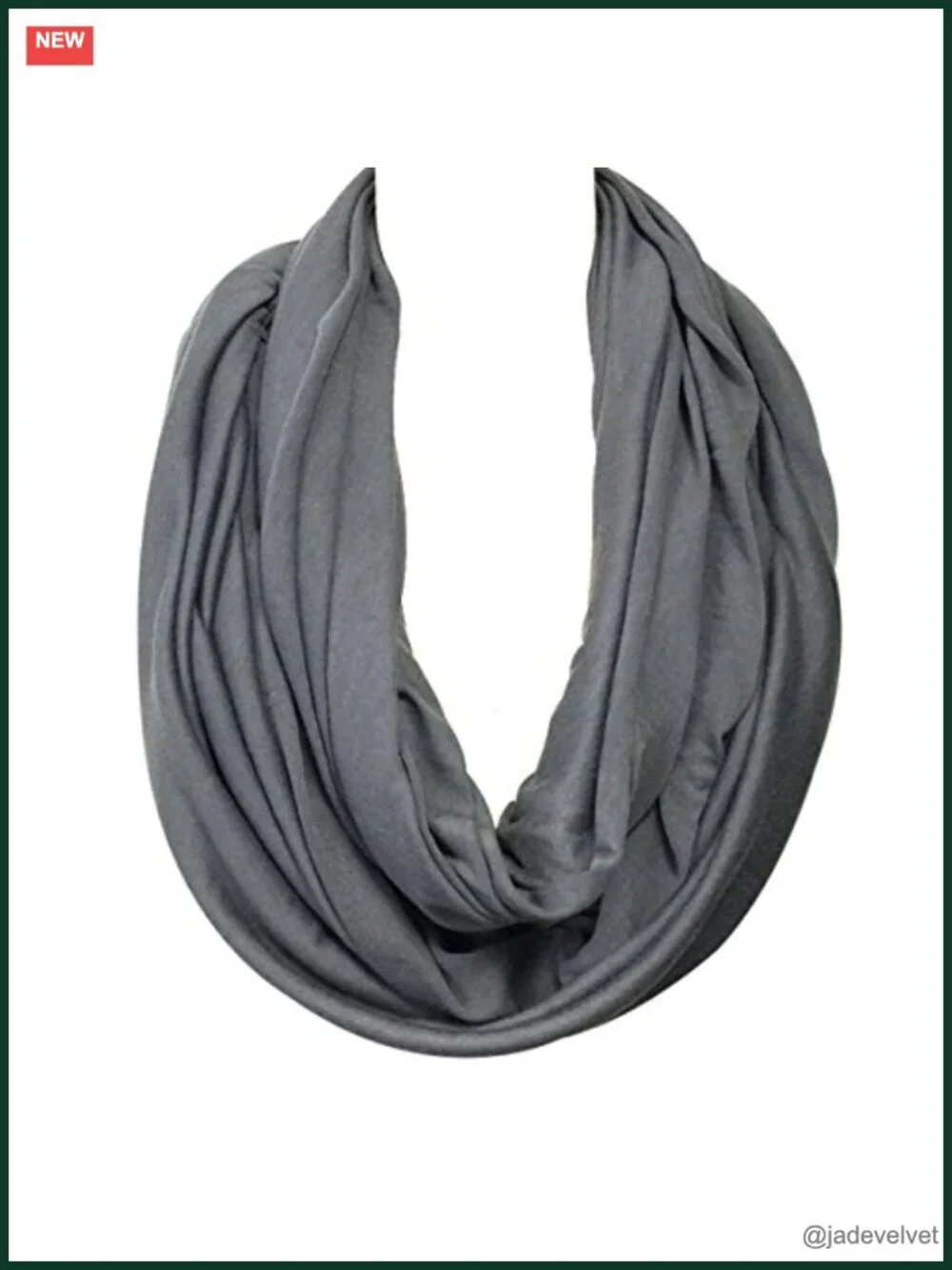 Soft Jersey Knit Infinity Scarf Lightweight Versatile Tencel